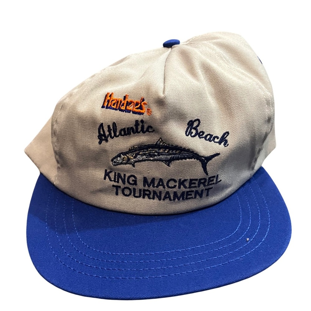 VTG Hardee's Fast Food Atlantic Beach King Mackerel Tournament Snapback Hat Cap